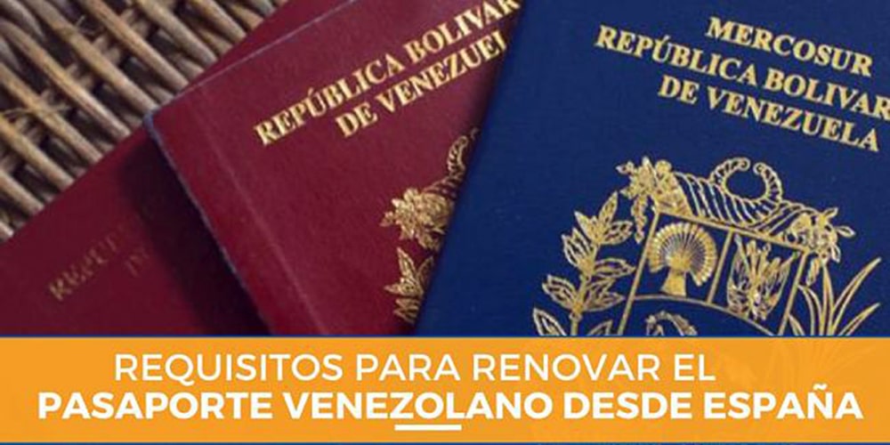 Renovar Pasaporte Venezolano en España