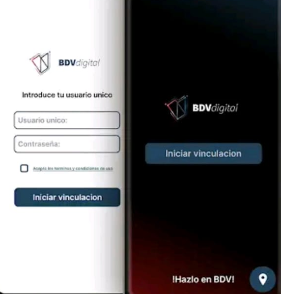 pantalla inicio del Banco de Venezuela digital