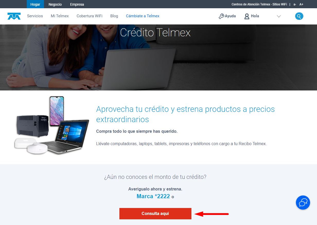 crédito Telmex