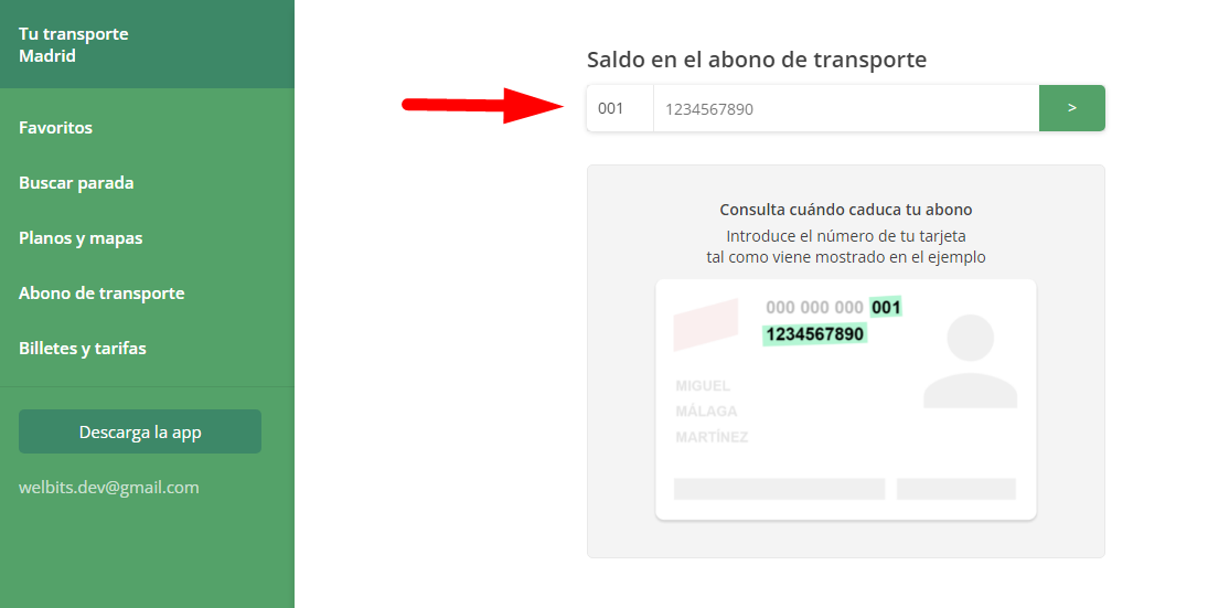 web oficial de Bus Madrid
